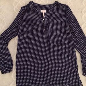 Laundry by SHELLI SEGAL Long Sleeve Blouse M